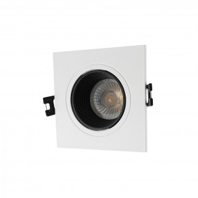 DK3071-WH+BK Встраиваемый светильник, IP 20, 10 Вт, GU5.3, LED, белый/черный, пластик в Муравленко - muravlenko.ok-mebel.com | фото