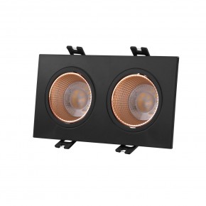 DK3072-BBR Встраиваемый светильник, IP 20, 10 Вт, GU5.3, LED, черный/бронзовый, пластик в Муравленко - muravlenko.ok-mebel.com | фото