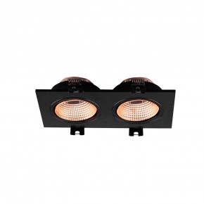 DK3072-BBR Встраиваемый светильник, IP 20, 10 Вт, GU5.3, LED, черный/бронзовый, пластик в Муравленко - muravlenko.ok-mebel.com | фото 2