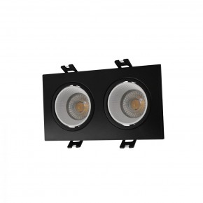 DK3072-BK+WH Встраиваемый светильник, IP 20, 10 Вт, GU5.3, LED, черный/белый, пластик в Муравленко - muravlenko.ok-mebel.com | фото