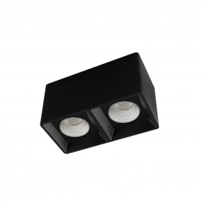 DK3085-BK+CH Светильник накладной IP 20, 10 Вт, GU5.3, LED, черный/хром, пластик в Муравленко - muravlenko.ok-mebel.com | фото