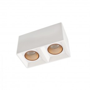 DK3085-WH+BR Светильник накладной IP 20, 10 Вт, GU5.3, LED, белый/бронзовый, пластик в Муравленко - muravlenko.ok-mebel.com | фото