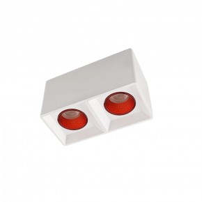 DK3085-WH+RD Светильник накладной IP 20, 10 Вт, GU5.3, LED, белый/красный, пластик в Муравленко - muravlenko.ok-mebel.com | фото