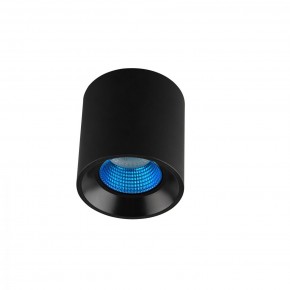 DK3090-BK+CY Светильник накладной IP 20, 10 Вт, GU5.3, LED, черный/голубой, пластик в Муравленко - muravlenko.ok-mebel.com | фото