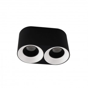 DK3096-BW+BK Светильник накладной IP 20, 10 Вт, GU5.3, LED, черно-белый/черный, пластик в Муравленко - muravlenko.ok-mebel.com | фото