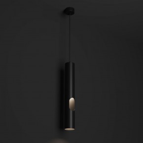 DK4045-BK Подвесной светильник, с декоративным вырезом, IP 20, до 15 Вт, LED, GU10, черный, алюминий в Муравленко - muravlenko.ok-mebel.com | фото 2