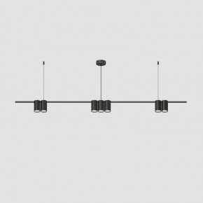 DK4063-BK Подвесной светильник ORBIT, IP20, 7xGU10 LED до 15 Вт, черный матовый, алюминий в Муравленко - muravlenko.ok-mebel.com | фото