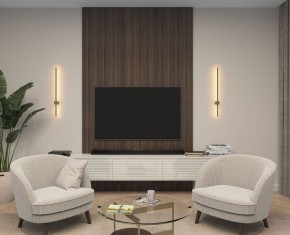 DK5012-SG Бра 800 мм, 3000К, IP20,7 Вт, матовое золото в Муравленко - muravlenko.ok-mebel.com | фото 5