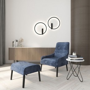 DK5035-BK Бра ROUND со светодиодом, IP20, 24W, 3000/4000/6500K, черный, алюминий в Муравленко - muravlenko.ok-mebel.com | фото 8
