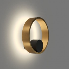 DK5060-BK+SG Бра ORBIT, IP20, 3000К, LED, 10 Вт, черный + сатинированное золото, алюминий в Муравленко - muravlenko.ok-mebel.com | фото 3