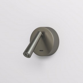 DK5072-DN Бра SHINE WALL со светодиодом, D104*H68, IP20, 3000К, 3W, RA?90, темный никель, алюминий в Муравленко - muravlenko.ok-mebel.com | фото 2