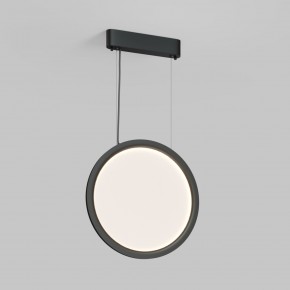 DK6604-BK Подвесной вертикальный светильник Veil со светодиодом H1500 d450 220V 36W 3000-6000K IP20 черный алюминий в Муравленко - muravlenko.ok-mebel.com | фото