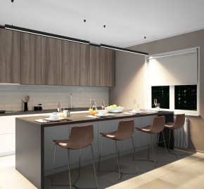 DK9154-BK Линейный светильник 42W 1500mm 4000K, черный в Муравленко - muravlenko.ok-mebel.com | фото 5