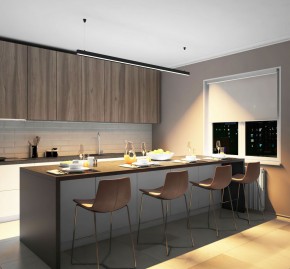 DK9203-BK Линейный светильник 52W 2000mm 3000K, черный в Муравленко - muravlenko.ok-mebel.com | фото 5