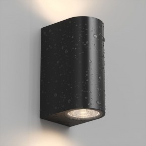 DK9791-BK Настенный уличный светильник NARVIK, IP44, 2хGU10 LED, до 15 Вт, черный, алюминий в Муравленко - muravlenko.ok-mebel.com | фото 3