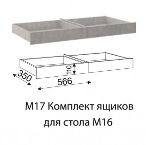 Дуглас (подростковая) М16 Стол прямой + М09 Тумба в Муравленко - muravlenko.ok-mebel.com | фото 7