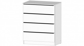 ЭЛЕГАНТ Комод 4 ящика (белый) в Муравленко - muravlenko.ok-mebel.com | фото