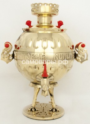 Электрический самовар "Петух на лапах" на 3 литра в Муравленко - muravlenko.ok-mebel.com | фото 2