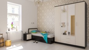Фиеста Кровать 0900, цвет венге/дуб лоредо, ШхГхВ 93,5х203,5х80 см., сп.м. 900х2000 мм., без матраса, основание есть в Муравленко - muravlenko.ok-mebel.com | фото 5