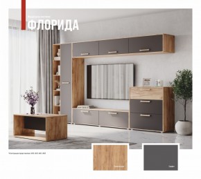 ФЛОРИДА Гостиная (модульная) дуб золотой/графит в Муравленко - muravlenko.ok-mebel.com | фото