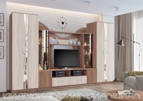 Гостиная Аллегро с 2 шкафами вариант-5 (Ясень светлый/тёмный) в Муравленко - muravlenko.ok-mebel.com | фото 3