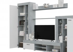Гостиная Дельта (Бетон/Белый) в Муравленко - muravlenko.ok-mebel.com | фото 2