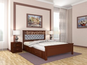 ГРАЦИЯ Кровать из массива 1600 с 2-мя ящиками  в Муравленко - muravlenko.ok-mebel.com | фото 2