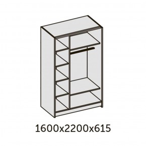 ИННЭС-5 Шкаф-купе 2-х дв. 1600 (2дв. Ф1 - венге) в Муравленко - muravlenko.ok-mebel.com | фото 2