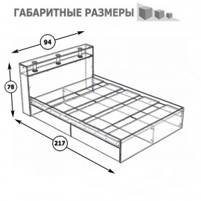 Камелия Кровать 0900, цвет белый, ШхГхВ 93,5х217х78,2 см., сп.м. 900х2000 мм., без матраса, основание есть в Муравленко - muravlenko.ok-mebel.com | фото 3
