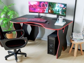 Компьютерный стол КЛ №9.0 (Черный/Красный) в Муравленко - muravlenko.ok-mebel.com | фото 3