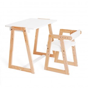 Комплект детской мебели стол и  два стула Я САМ "Лофт-Дуо" (Белый) в Муравленко - muravlenko.ok-mebel.com | фото 6