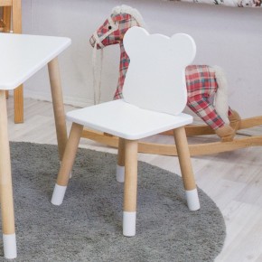 Комплект детской мебели стол и стул Мишутка (Белый/Белый/Береза) в Муравленко - muravlenko.ok-mebel.com | фото 3