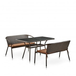 Комплект мебели из иск. ротанга T286A/S139A-W53 Brown в Муравленко - muravlenko.ok-mebel.com | фото 2