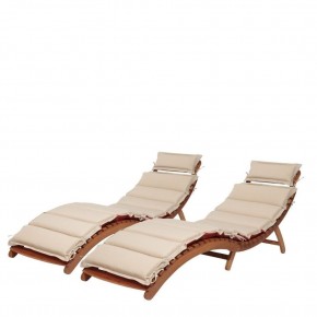 Комплект шезлонги и столик AFM-803A-T133 Beige (2+1) в Муравленко - muravlenko.ok-mebel.com | фото 2