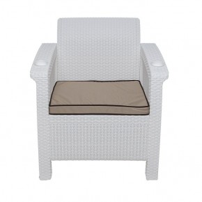 Комплект уличной мебели Yalta Premium Terrace Set (Ялта) белый (+подушки под спину) в Муравленко - muravlenko.ok-mebel.com | фото 6