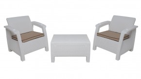 Комплект уличной мебели Yalta Premium Terrace Set (Ялта) белый (+подушки под спину) в Муравленко - muravlenko.ok-mebel.com | фото 8