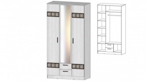 КОСТА-РИКА Шкаф 3-х створчатый (анкор светлый) в Муравленко - muravlenko.ok-mebel.com | фото