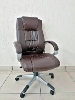 Кресло Barneo K-6 для руководителя (коричневая экокожа) в Муравленко - muravlenko.ok-mebel.com | фото 1