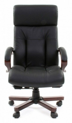 Кресло для руководителя Chairman 421 черный/орех темный, черный в Муравленко - muravlenko.ok-mebel.com | фото 2