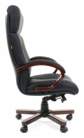 Кресло для руководителя Chairman 421 черный/орех темный, черный в Муравленко - muravlenko.ok-mebel.com | фото 3