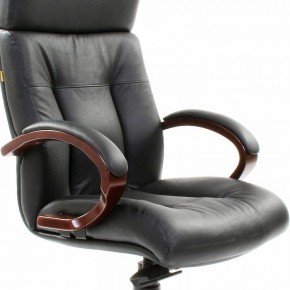 Кресло для руководителя Chairman 421 черный/орех темный, черный в Муравленко - muravlenko.ok-mebel.com | фото 6
