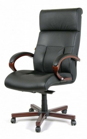 Кресло для руководителя Chairman 421 черный/орех темный, черный в Муравленко - muravlenko.ok-mebel.com | фото 7