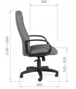 Кресло для руководителя  CHAIRMAN 685 СТ (ткань стандарт 10-356 черная) в Муравленко - muravlenko.ok-mebel.com | фото 6