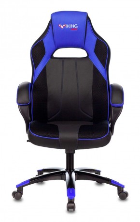 Кресло игровое Бюрократ VIKING 2 AERO BLUE черный/синий в Муравленко - muravlenko.ok-mebel.com | фото 2