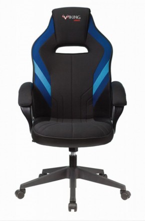 Кресло игровое Бюрократ VIKING 3 AERO BLUE черный/синий в Муравленко - muravlenko.ok-mebel.com | фото 2