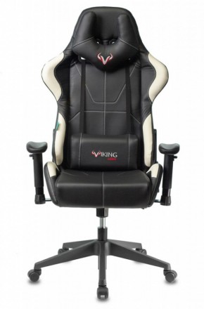 Кресло игровое Бюрократ VIKING 5 AERO WHITE черный/белый в Муравленко - muravlenko.ok-mebel.com | фото 3