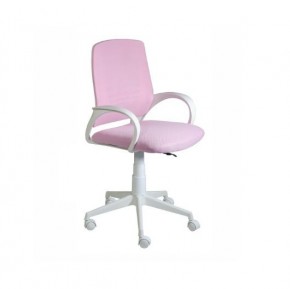 Кресло Ирис White сетка/ткань розовая в Муравленко - muravlenko.ok-mebel.com | фото 1