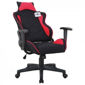 Кресло компьютерное BRABIX GT Racer GM-101 + подушка (ткань) черное/красное (531820) в Муравленко - muravlenko.ok-mebel.com | фото 4