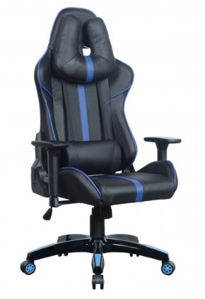 Кресло компьютерное BRABIX "GT Carbon GM-120" (черное/синее) 531930 в Муравленко - muravlenko.ok-mebel.com | фото