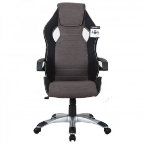 Кресло компьютерное BRABIX Techno GM-002 (ткань) черное/серое, вставки белые (531815) в Муравленко - muravlenko.ok-mebel.com | фото 3